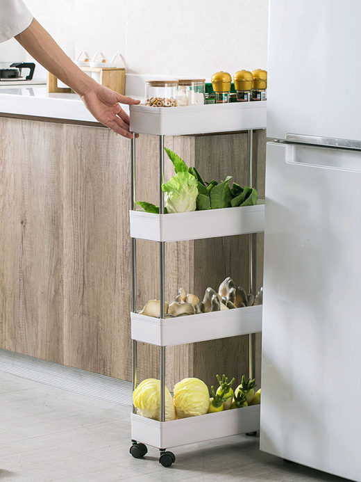 Qoo10 - Kitchen Living Room Bathroom Shelf Utilize Gap Space Organize  Storage  : Household