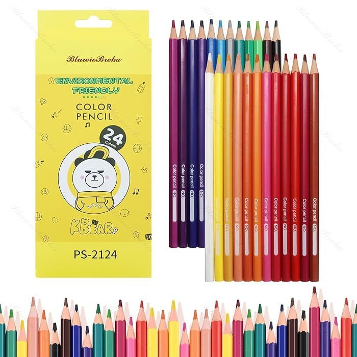 Qoo10 - 24 Colors of Colored Pencils Elementary School Children's ...