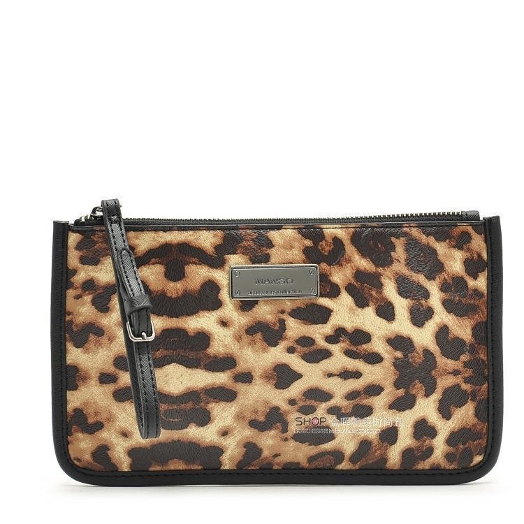 mango leopard bag