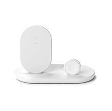 Japan direct delivery BELKIN wireless charger stand 3 IN 1 IPHONE / APPLE WATCH / AIRPODS compatible white BOOST ↑ CHARGE WIZ001DQWH-A