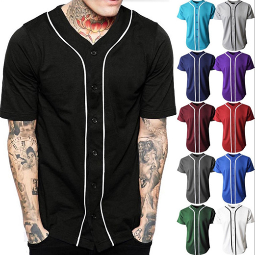 mens black baseball jersey