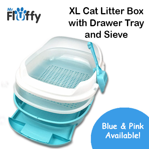 cat litter box with sieve