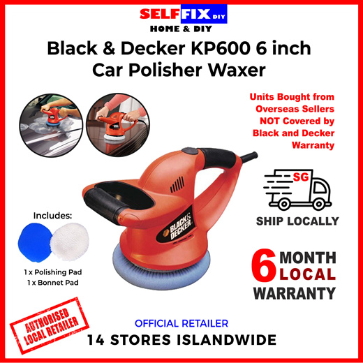 Qoo10 FREE SHIPPING Black and Decker 6 inch 152mm Car Polisher