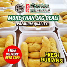 1KG Fresh Durian Deal 🔥 超值$$ MSW / Black Gold / TSW / Sultan King / More than 8 Types / Qoo10 Coupon Applicable