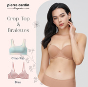 Pierre Cardin Sports Bra Crop Top Collection (Buy 2 at $29.90)