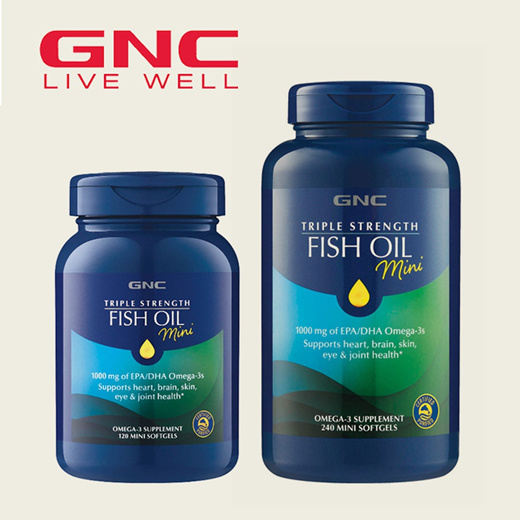 Qoo10 Gnc Triple Strength Fish Oil Omega 3 120 Tablets Diet