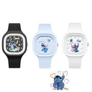 [1+1] 2 new cute Stitch Stitch square high-quality skin-feeling silicone watches