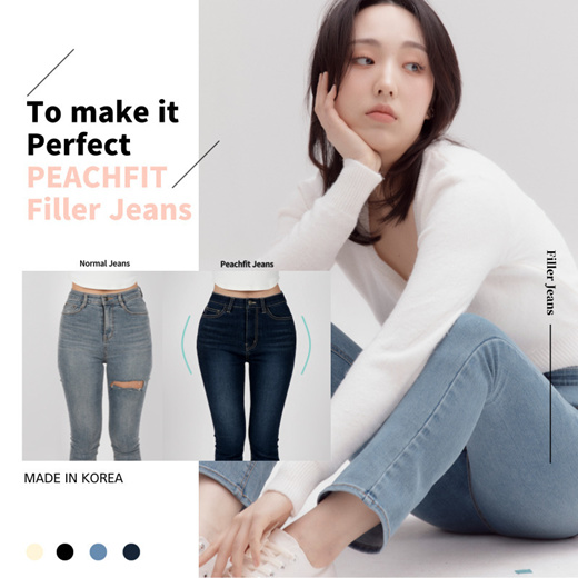 Qoo10 - [Peachfit] Pelvic Filler Jeans Bootcuts / 4 colors : Women’s ...
