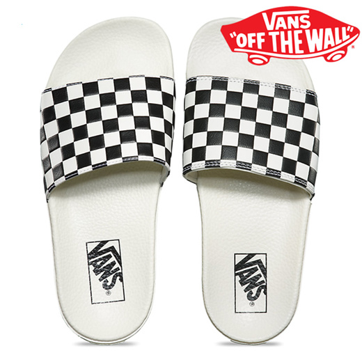 checkered slides vans