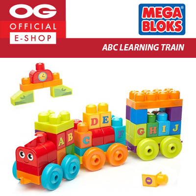 abc learning train mega bloks