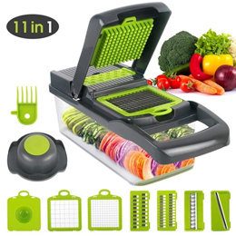 Vegetable Chopper Mandoline Slicer, 11 in 1 Multi-Function Vegetable and  Fruit Chopper, Kitchen Multi-Function Diced Vegetable Artifact Potato