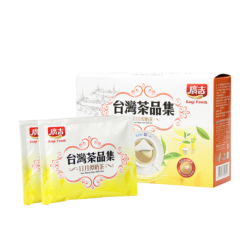 Qoo10 Taiwan Kugi Foods Sun Moon Lake Milk Tea 8packs 2boxes Drinks