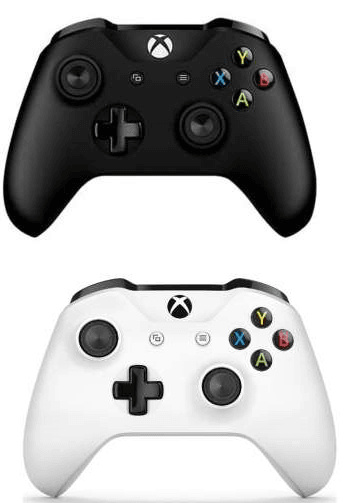 white and black xbox controller