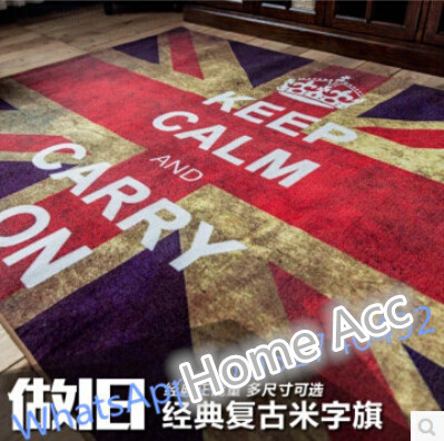 200cm 300cm Union Jack British Style Retro To Do The Old Doormat Carpet Living Room Coffee Table S