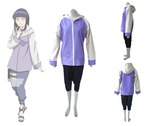 Qoo10 - Naruto Shippuden Hinata Hyuga Cosplay Costume Outfit Suit  Hoodie+Pants : Women's Clothing