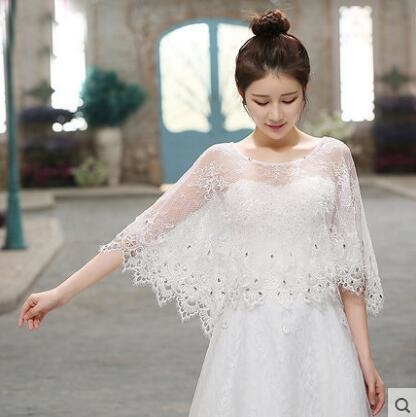 wedding gown with shawl