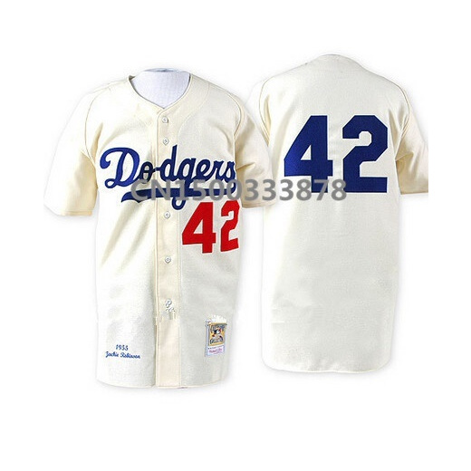 jackie robinson cream jersey