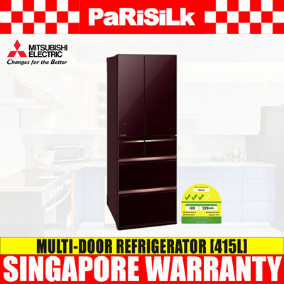 Qoo10 Mitsubishi Mr Wx53z Br P Multi Door Refrigerator 415l Major Appliances