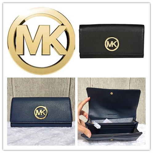 michael kors wallet mk logo