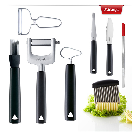 Qoo10 - Triangle Julien Cutter 3-piece set / Kimbab slicer / Vegetable  grinder : Kitchen