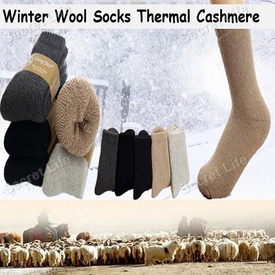 Extremely Cozy Cashmere Socks Men Women Winter Warm Sleep Bed Floor Fluffy Sl
