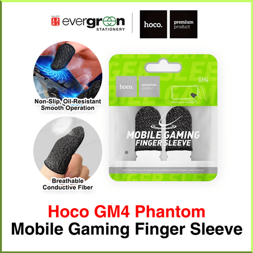 [SG] Hoco GM4 Phantom Superconducting Fiber Mobile Game Finger Cots [Evergreen Stationery]