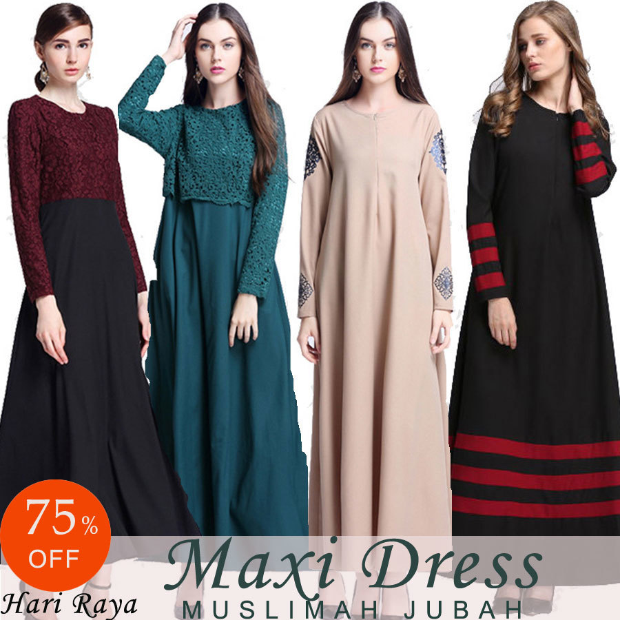 qoo10 - 【jun.13 update】free shipping！ muslimah hari raya maxi