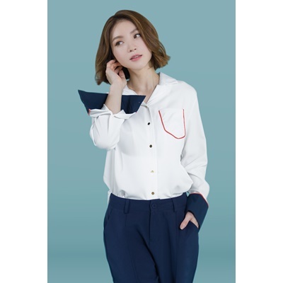 10. pocket detail shirt - white - free