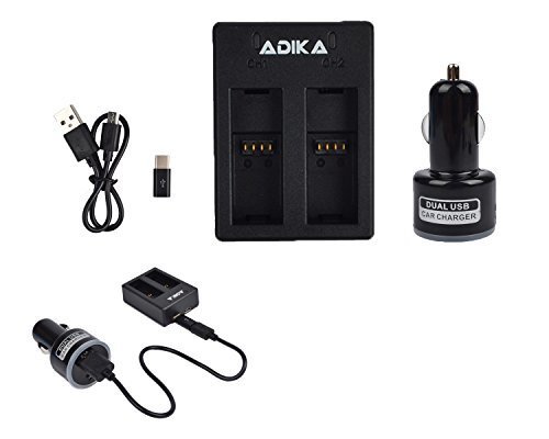 Qoo10 Dual Battery Charger For Gopro Hero 5 Black Battery