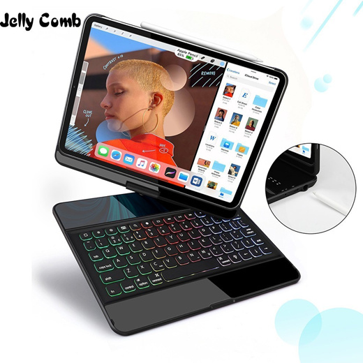 jelly comb backlit keyboard case with mouse