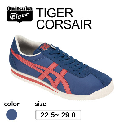 asics tiger blue red