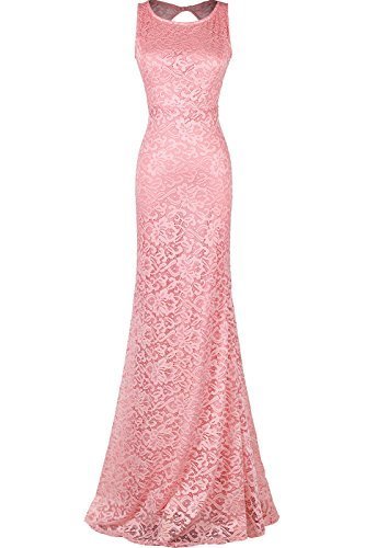 rosy prom dress