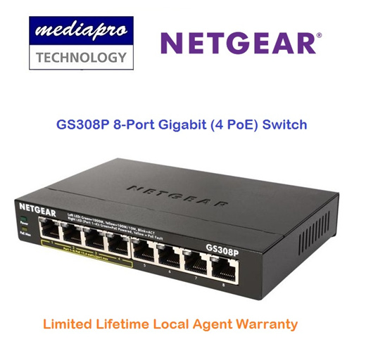 Qoo10 - NETGEAR GS308 SOHO 8-port Gigabit Ethernet Switch - Metal