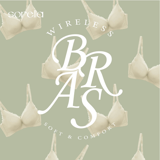 Qoo10 - Wireless Bra ⭐️ Sorella New Lingerie Collection ⭐️ : Lingerie &  Sleepwear