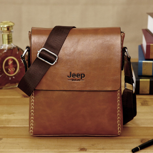 jeep leather man bag