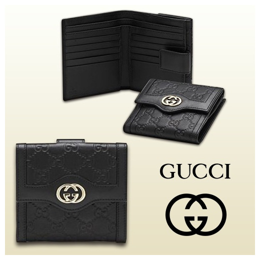 Qoo10 グッチ Gucci 二つ折り財布 Bag Wallet