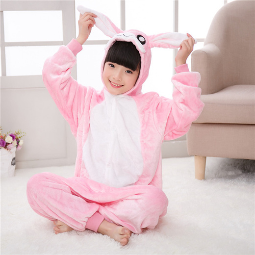 hot kids anime kigurumi onesies rabbit costume boys girls cute cartoon  animal pig bunny pajamas one