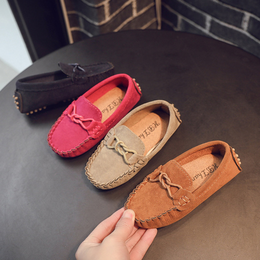 Moccasins Girls Autumn Casual Suede 