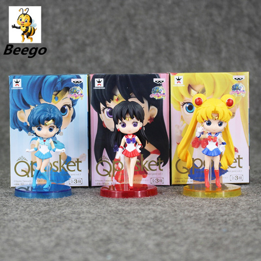 Qoo10 3pcs Lot Q Posket Sailor Moon Tsukino Usagi Sailor Mercury Mizuno Ami Toys