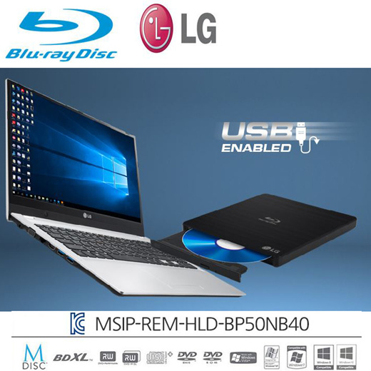 Qoo10 - LG BP50NB40 6x Blu-ray Rewriter BD-RE/8x DVD±RW DL USB 2.0