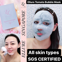 FREE DELIVERY! ELLURE TOMATO BUBBLE MASK DEEP CLEANSING EXFOLIATING FACIAL MASK  BLACKHEADS ACNE