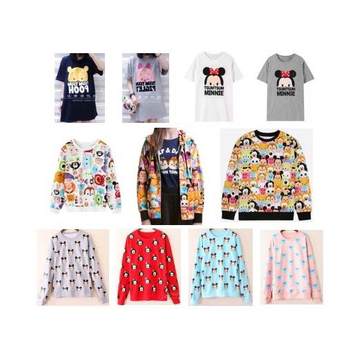 Qoo10 Lmc Tsum Tsum Apparels Hooded Jacket Pullover T Shirt Dress Women S Clothing