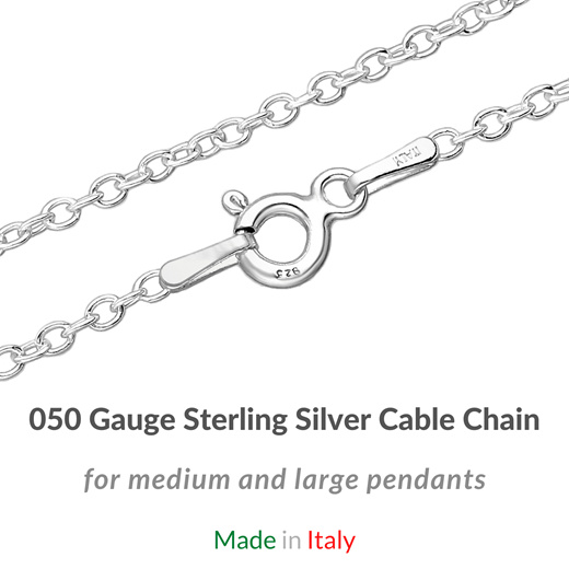 40 cm silver chain