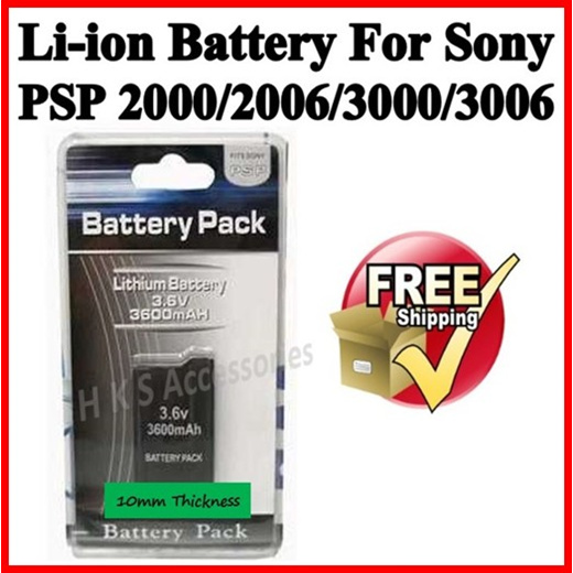 Qoo10 Psp Battery 00 06 3000 3006 Psp S360 Psp S110 Psp 1000 1006 Psp Computer Game