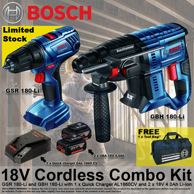 Qoo10 - Bosch 18V Combo Set : Tools & Gardening