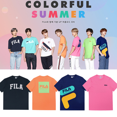 colorful fila shirt