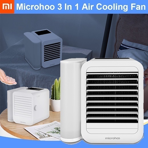 Qoo10 - XIAOMI Microhoo 3 In 1 Mini Air Conditioner Water Cooling