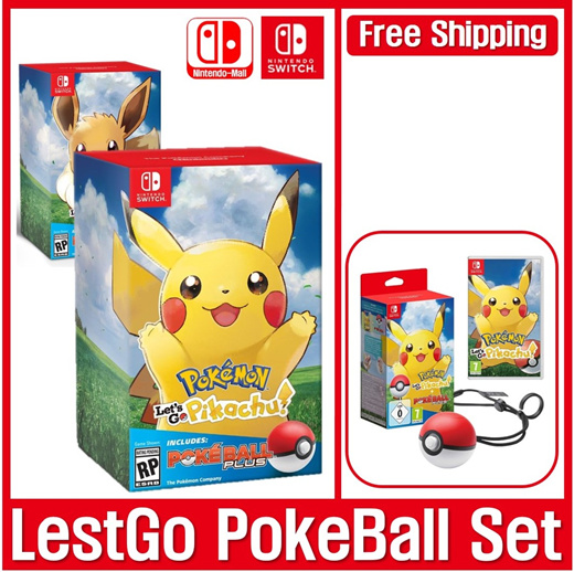 pokeball plus pokemon let's go pikachu