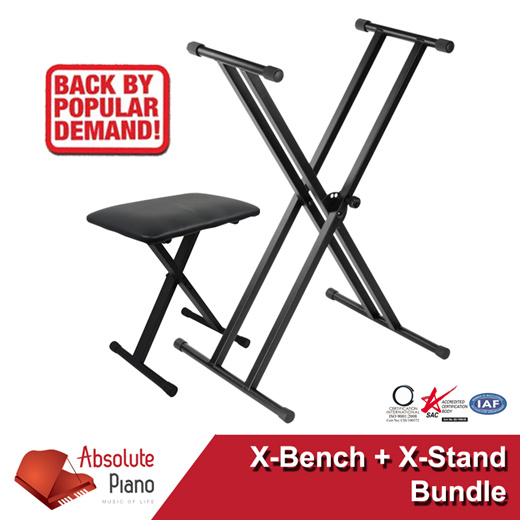 Qoo10 XStand and XBench Bundle Keyboard Stand and Bench Piano