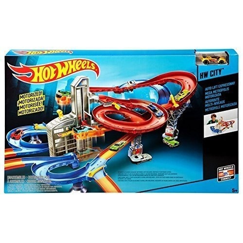 hot wheels city auto lift expressway